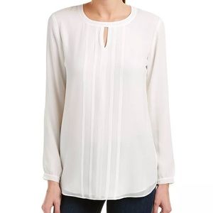 Cabi Entice Flowy Chiffon Tunic Blouse